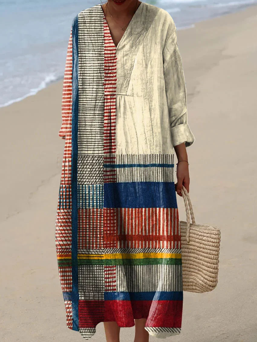 Indie - Colorful Relaxed Fit Dress