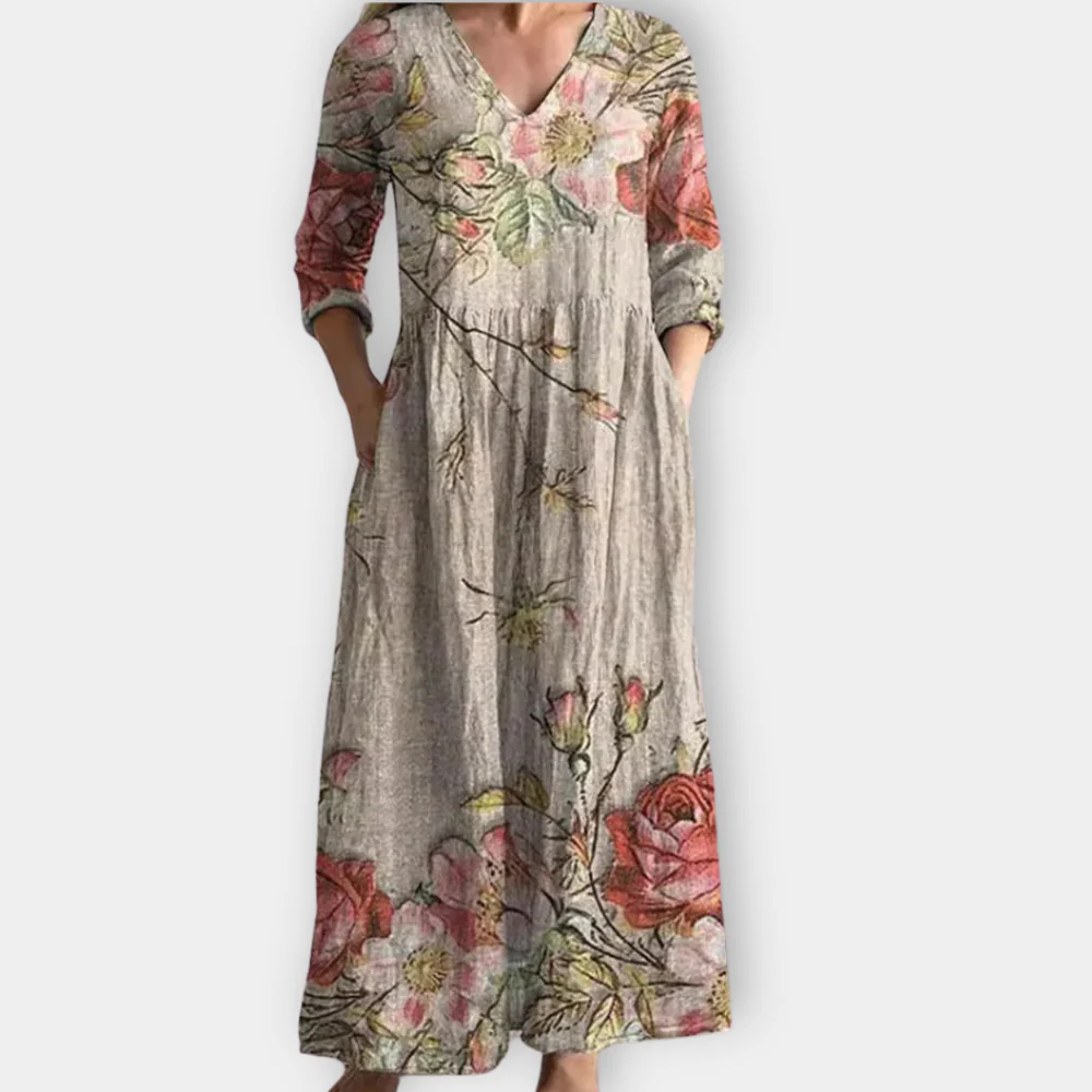 Larkspur - Boho Beauty Flowy Maxi Dress