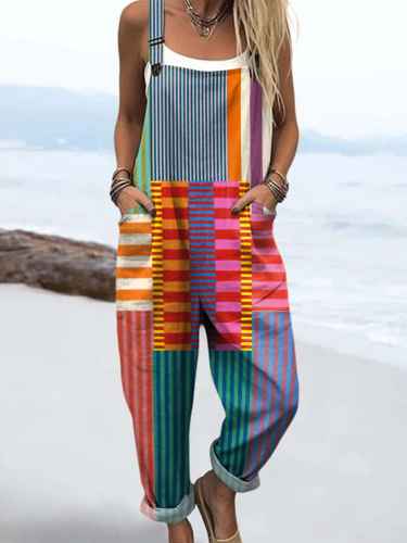 Emma - Stylish Geometric Print Jumpsuit