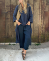 Isla - Loose Fit V-Neck Top & High-Waist Pants Set