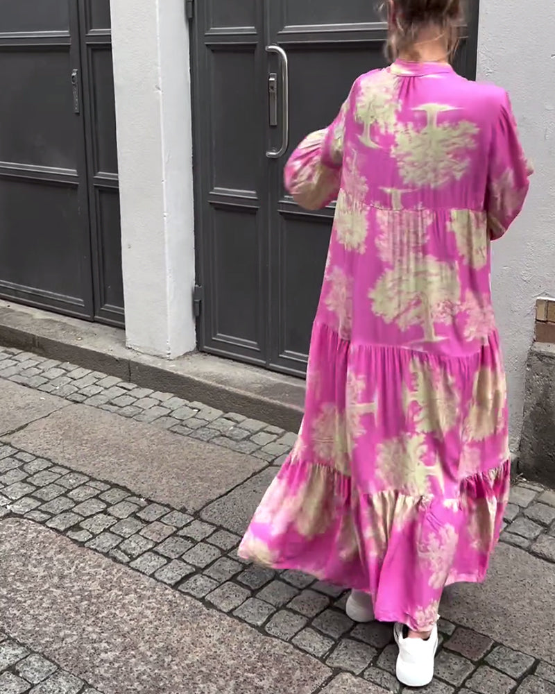 Carmina - Chic Long Floral Dress