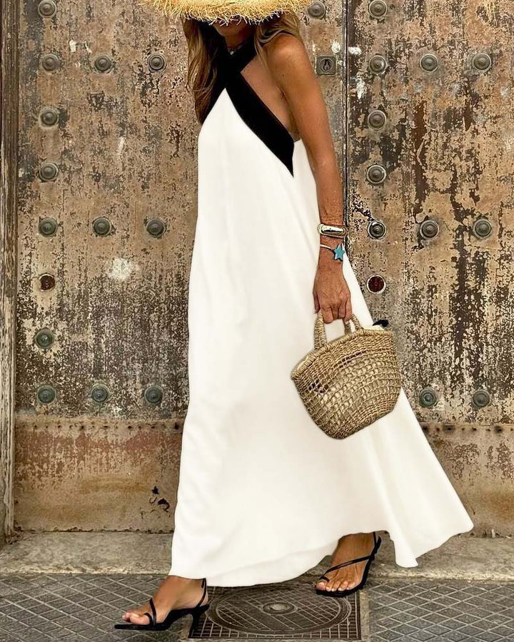 Abigail - Casual Cross Neck Loose Beach Dress