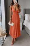 Hestara - Elegant Sleeveless V-Neck Dress