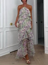 Thyra - Flowy Multi-Layered Ruffle Dress