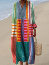 Ember - Women’s Retro Geometric Pattern Dress