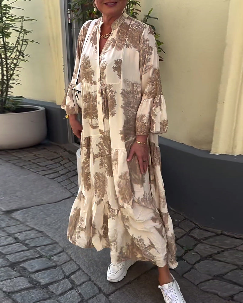 Carmina - Chic Long Floral Dress