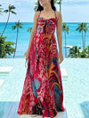 Ione - Bold Printed A-Line Maxi Dress