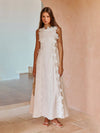 Senna - Women’s Lace Applique Sleeveless Party Dress