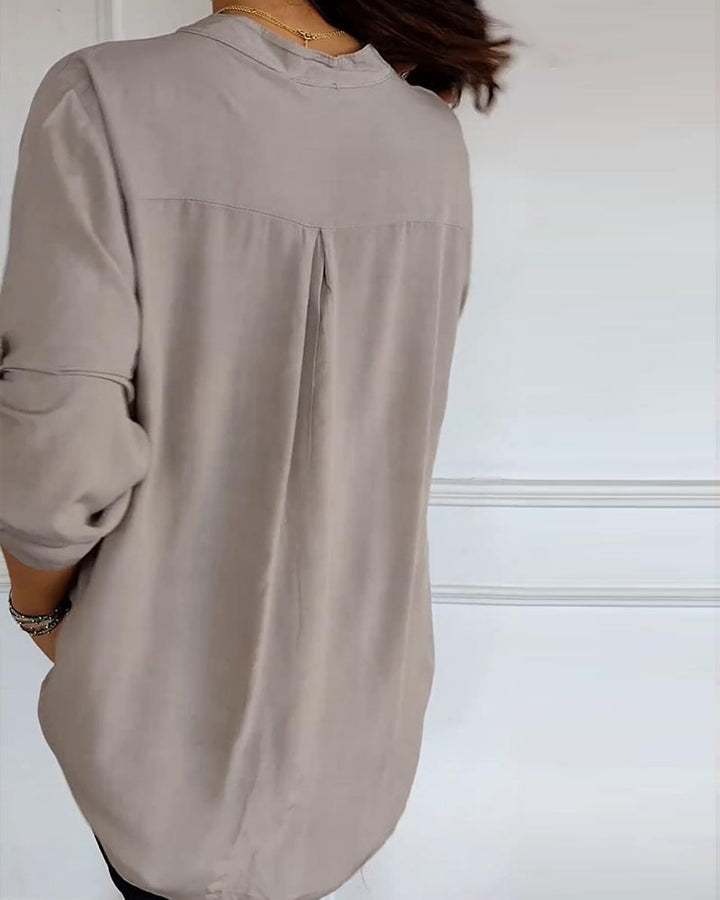Veda - Paneled Relaxed Fit Sequin Top