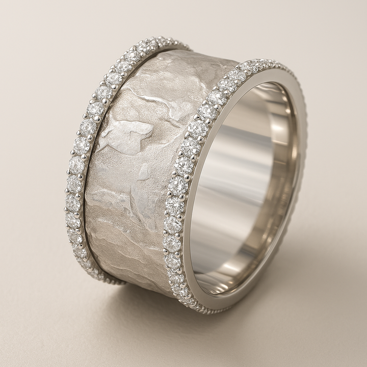 Sorrel - Creative Silver Hoop Zircon Ring