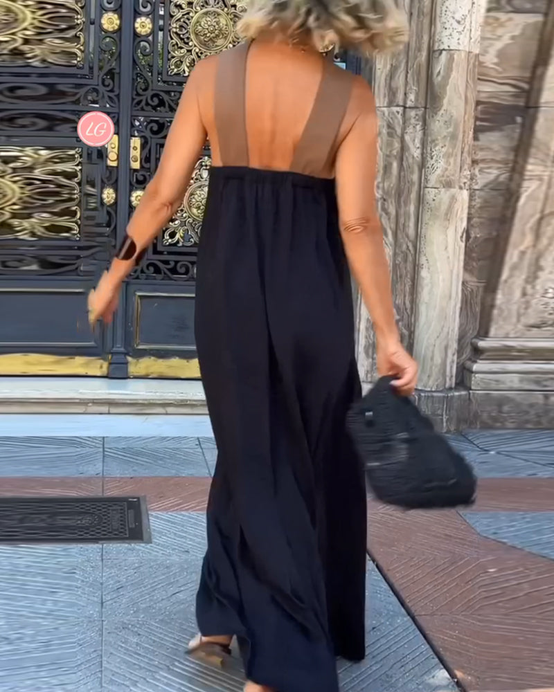 Abigail - Casual Cross Neck Loose Beach Dress