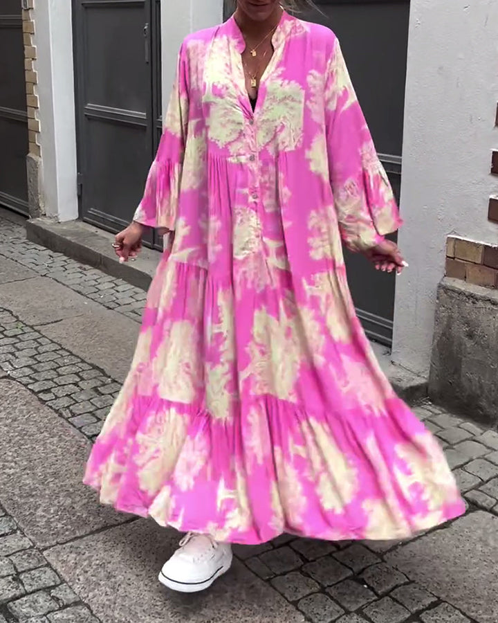 Carmina - Chic Long Floral Dress