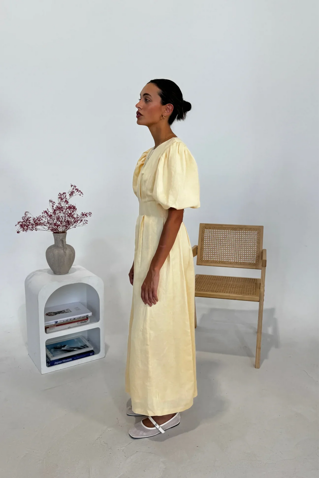 Halo - Elegant Puff Sleeve Maxi Dress