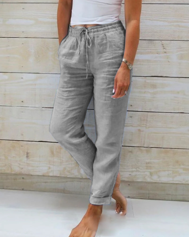 Lily - Comfortable Elegant Elastic Waist Pants