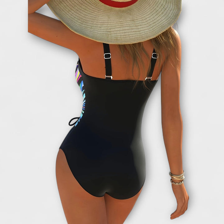 Amara - Women’s Cross Front High Stretch Swimsuit