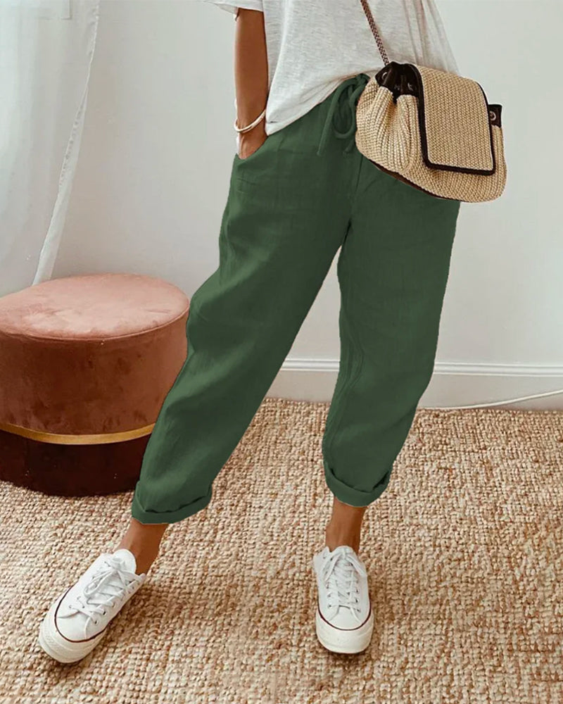 Lucy - Stylish Lightweight Linen Pants