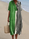 Nesta - Minimalist Abstract Art Print Dress