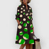 Harlow - Vibrant Polka Dot Pattern Pocket Dress