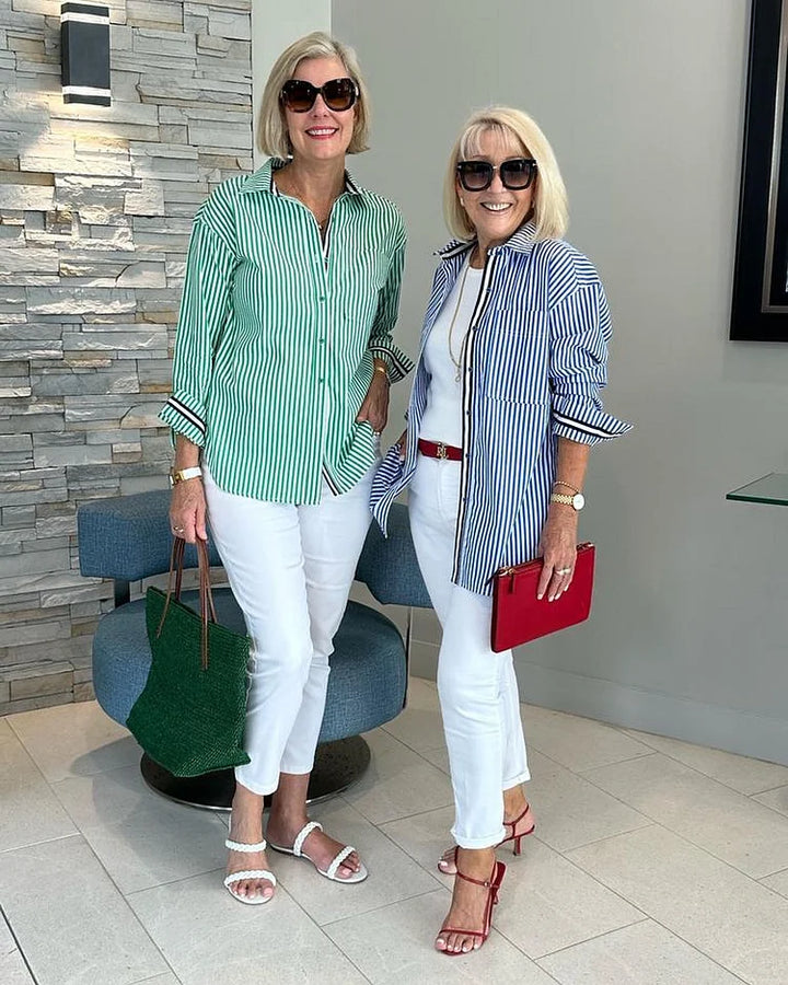 Galadriel – Striped Button-Down Shirt