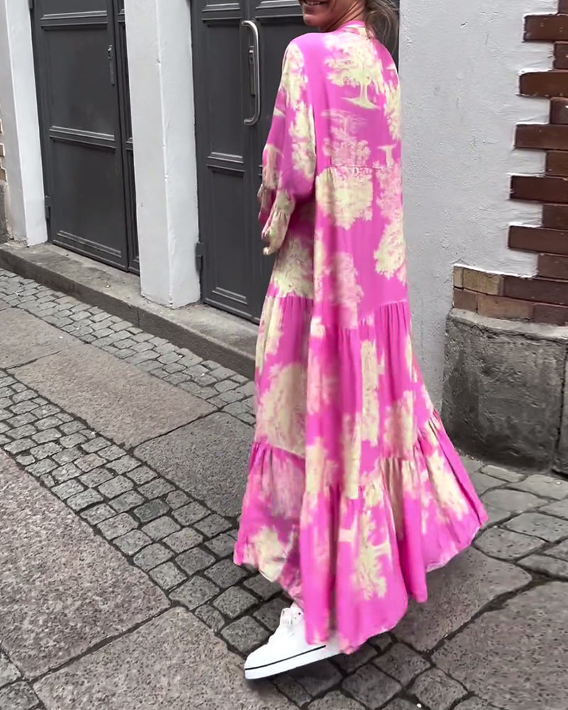 Carmina - Chic Long Floral Dress