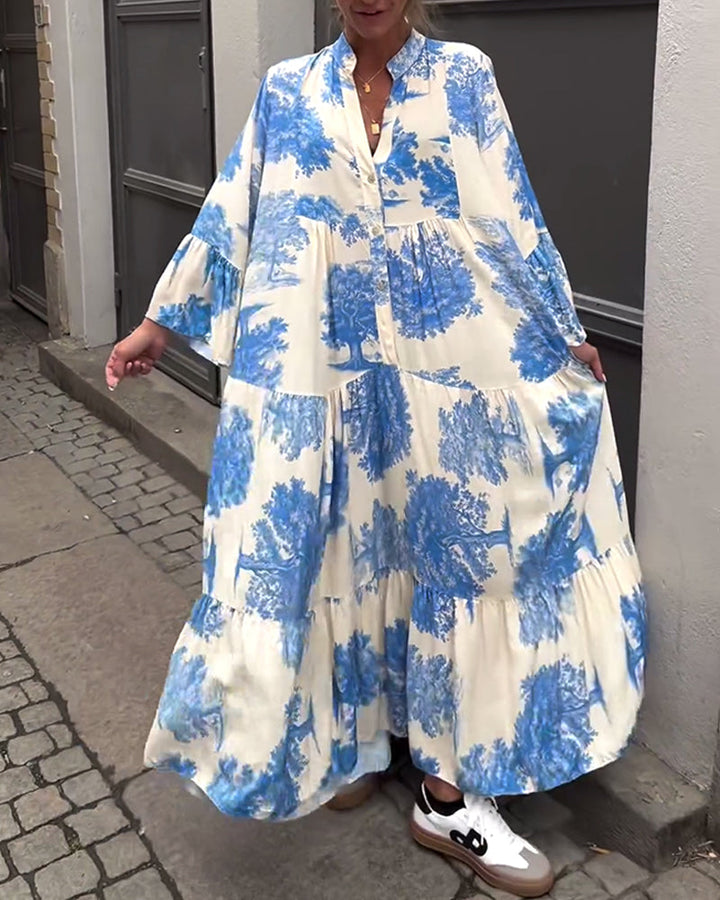 Carmina - Chic Long Floral Dress