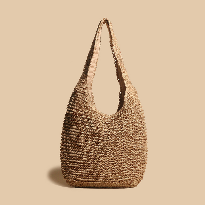 Valeria - Stylish Straw Woven Rattan Shoulder Bag