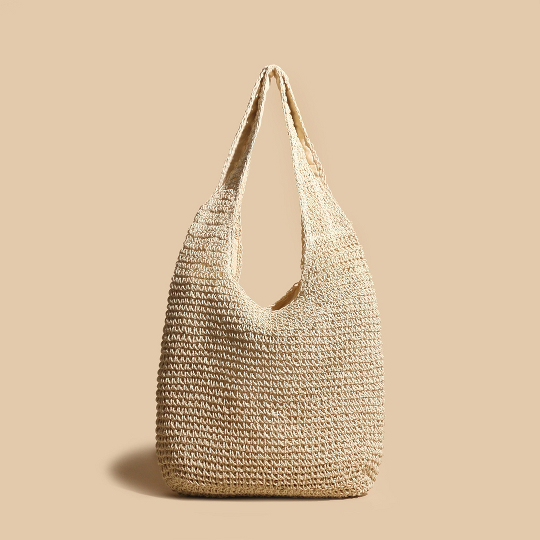 Valeria - Stylish Straw Woven Rattan Shoulder Bag