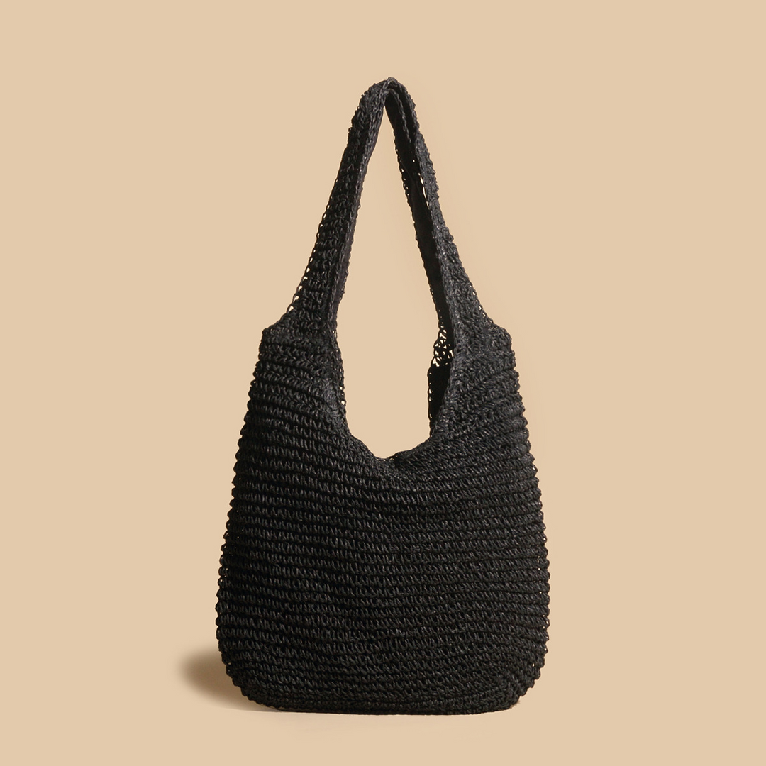 Valeria - Stylish Straw Woven Rattan Shoulder Bag