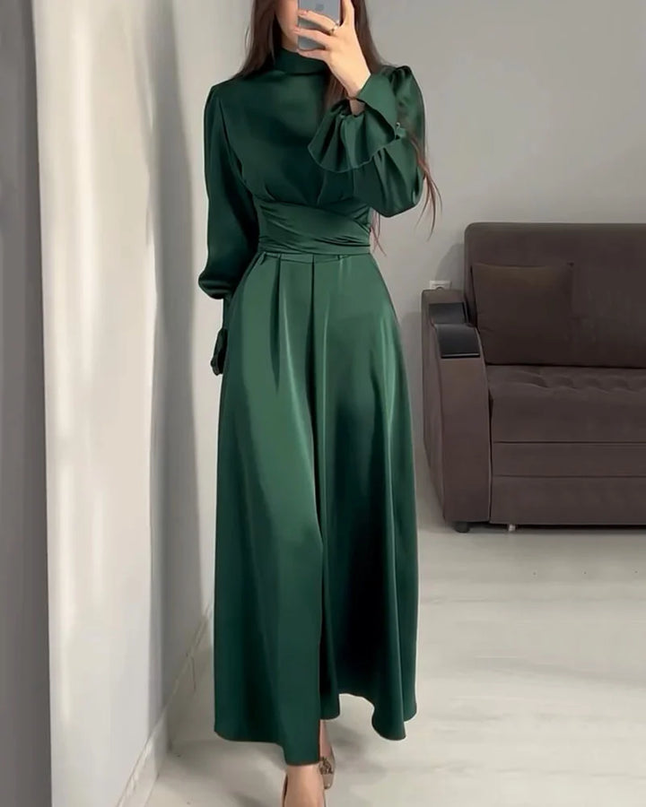 Kylie - Elegant Tossy Ruffled Bandage Maxi Dress