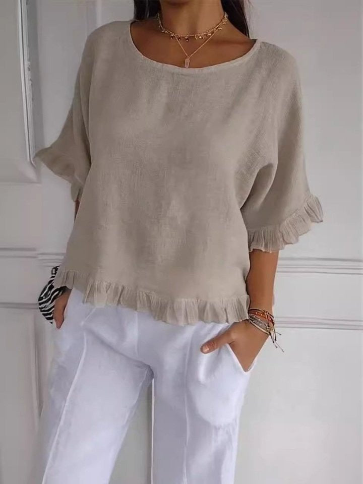 Miley - Elegant Casual Ruffle Blouse