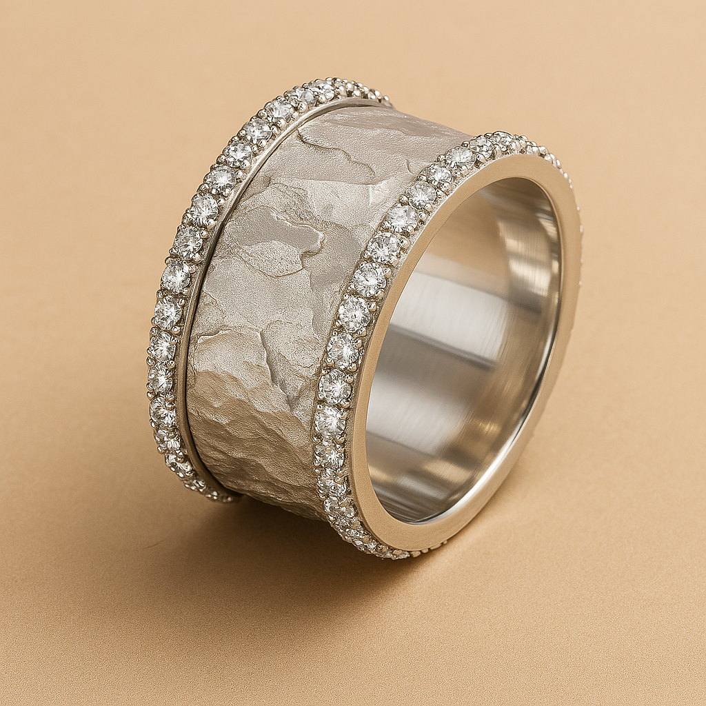 Sorrel - Creative Silver Hoop Zircon Ring