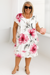 Giada - Women’s Ruffled Tummy Covering Mini Dress
