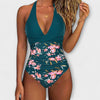 Esther - Floral Cross-Back One-Piece Swimsuit