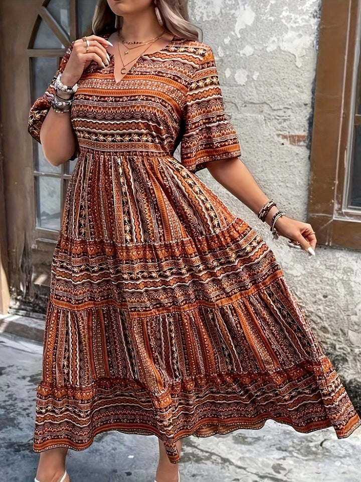 Marina - Ethnic Flowy Dress