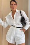 Braylee - Loose Full Sleeve Shirt and Shorts Set