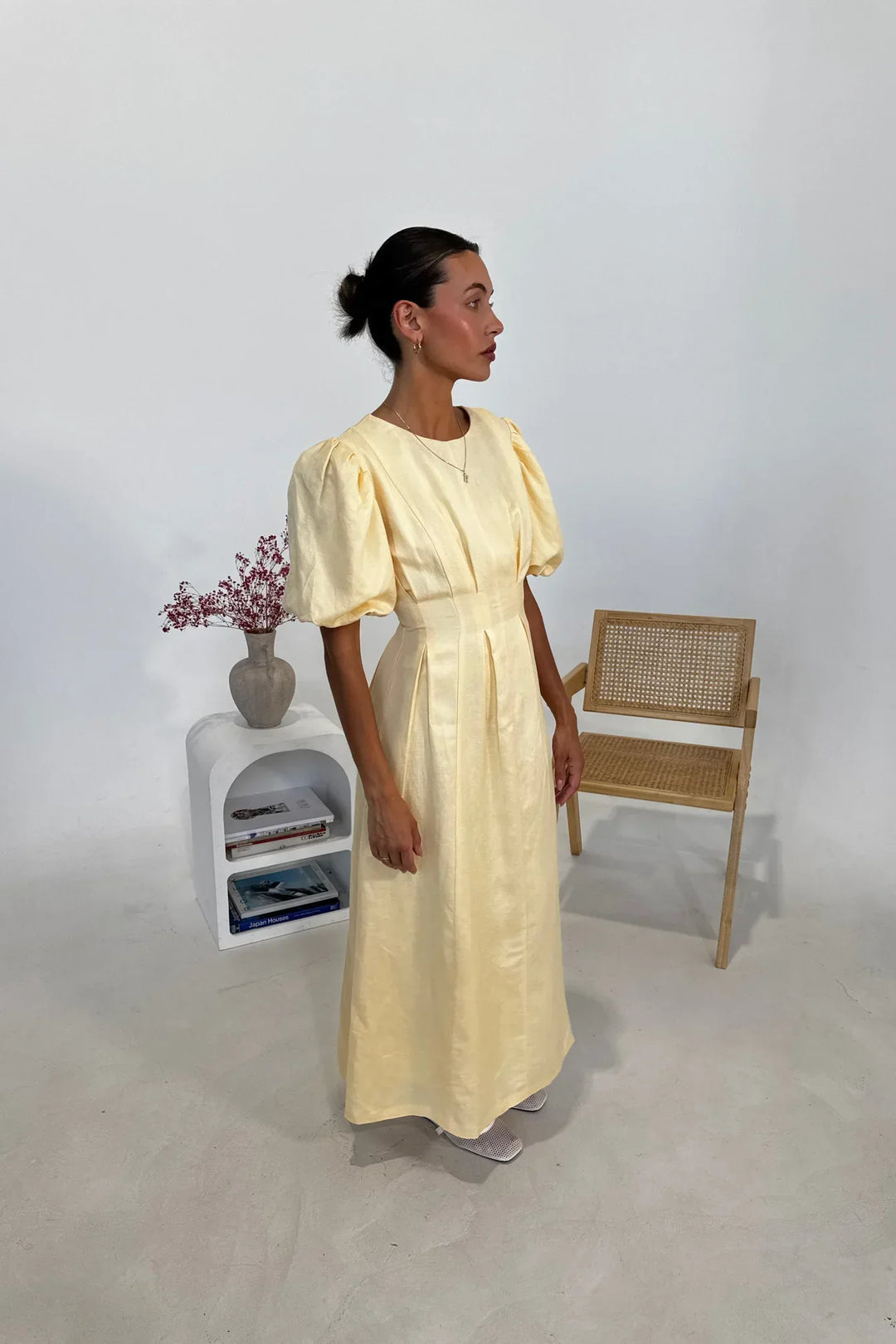 Halo - Elegant Puff Sleeve Maxi Dress