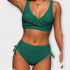 Aleah - Stylish Cross Front 2-Piece Bikini Set