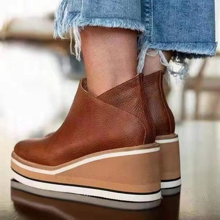 Koa - Women's Zipper Flat Ankle Boots