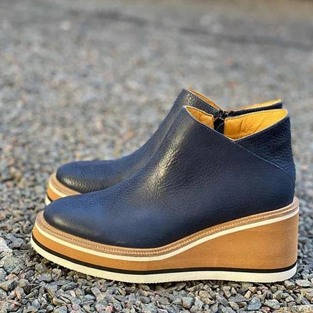 Koa - Women's Zipper Flat Ankle Boots