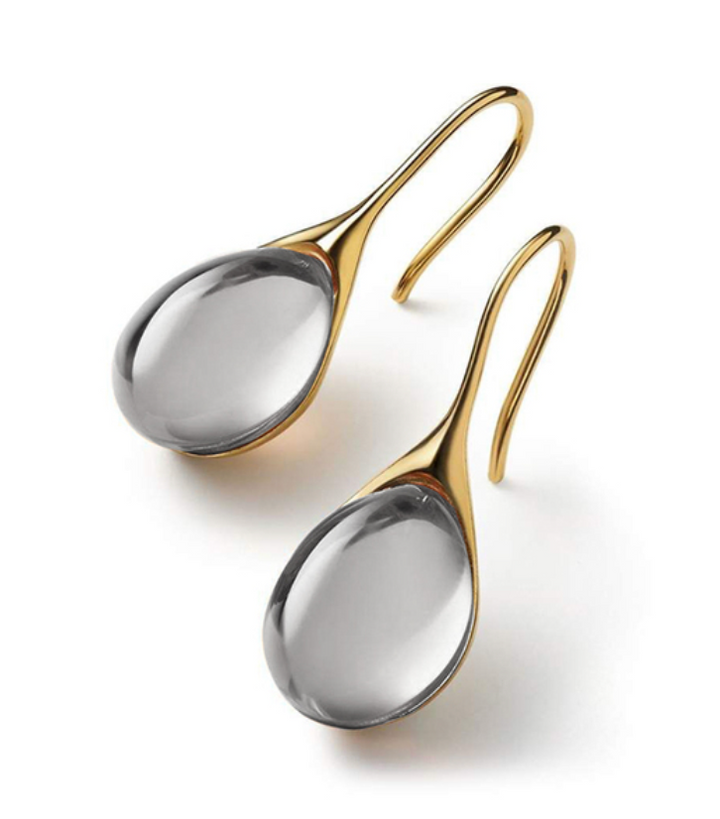 Kayla - Elegant Crystal Gold Earrings for Women