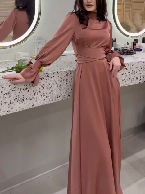 Kylie - Elegant Tossy Ruffled Bandage Maxi Dress