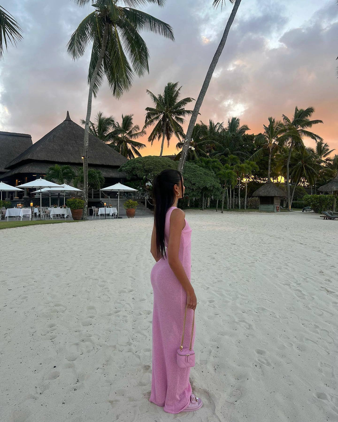 Mila - Trendy Slim Fit Kintted Maxi Dress