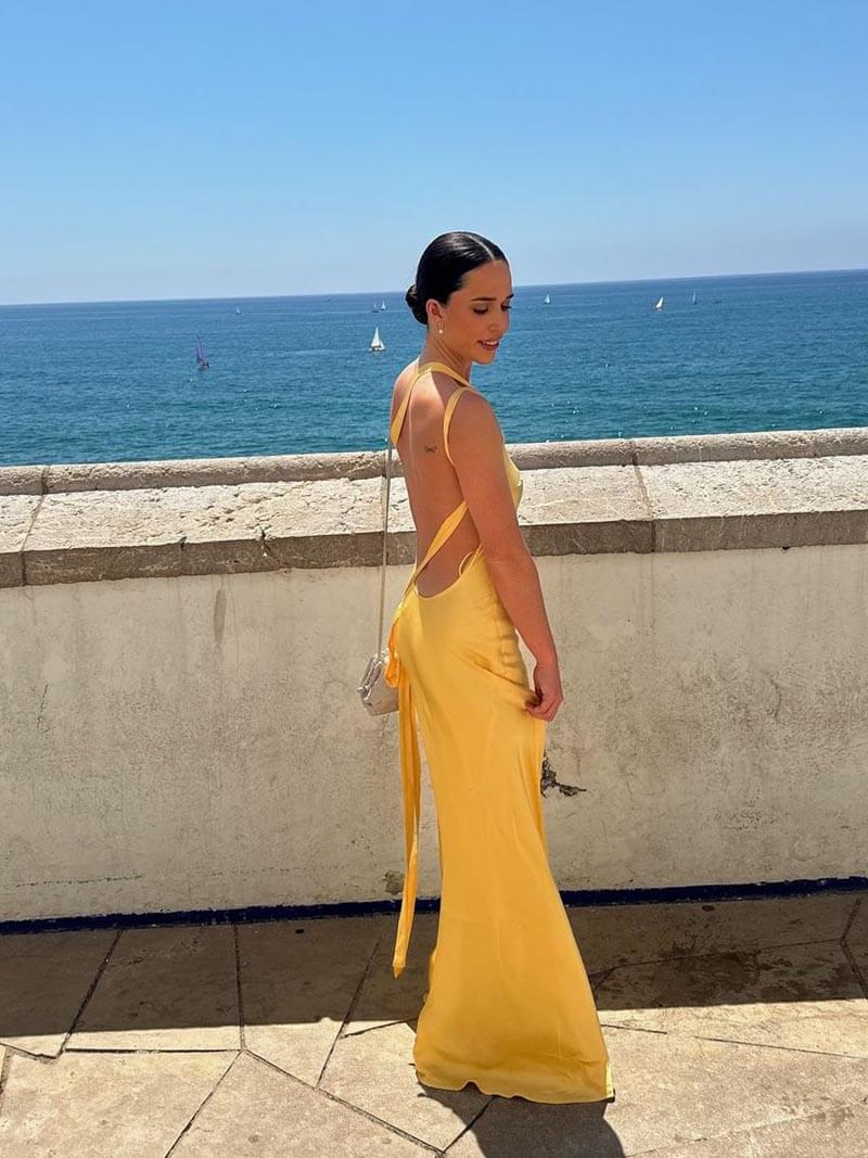 Selira - Spring Satin Backless Long Dress