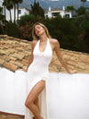 Elizabeth - Women's Floral Applique Maxi Dress