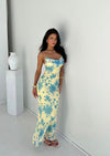 Aisara - Backless Print Bodycon Maxi Dress
