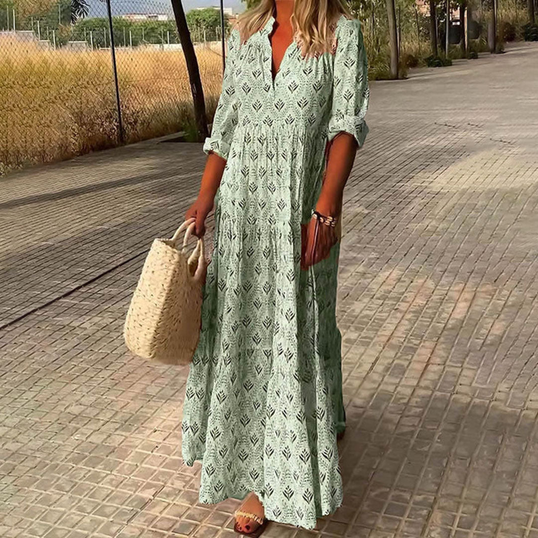 Nora - Elegant Boho Maxi Dress