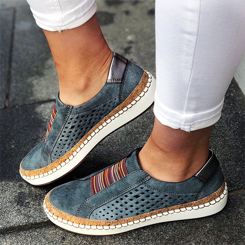 Elara - Chic Boho Slip-On Sneakers