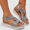 Mavis - Snake Print Platform Orthopedic Sandals