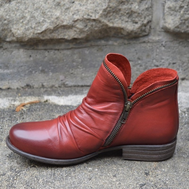 Nahla - British Style Platform Ankle Boots