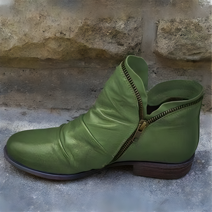 Nahla - British Style Platform Ankle Boots